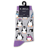 K. Bell Womens Cotton Blend Crew Socks