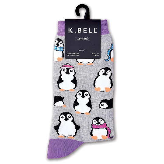 K. Bell Womens Cotton Blend Crew Socks