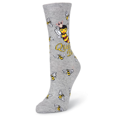 K. Bell Womens Queen Bee Crew Socks