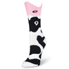 K. Bell Womens Wide Mouth Cow Crew Socks