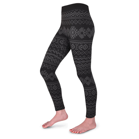 K. Bell Womens Aztec Print Fleece Leggings