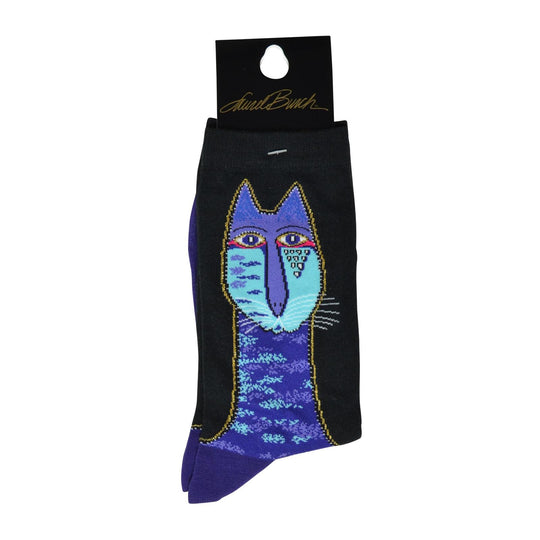 K. Bell Womens Tribal Cat Crew Socks