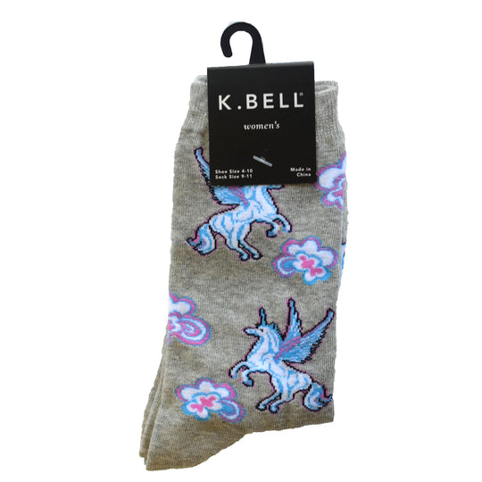 K. Bell Womens Cotton Blend Crew Socks