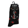 K. Bell Womens Cotton Blend Crew Socks