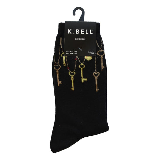 K. Bell Womens Cotton Blend Crew Socks