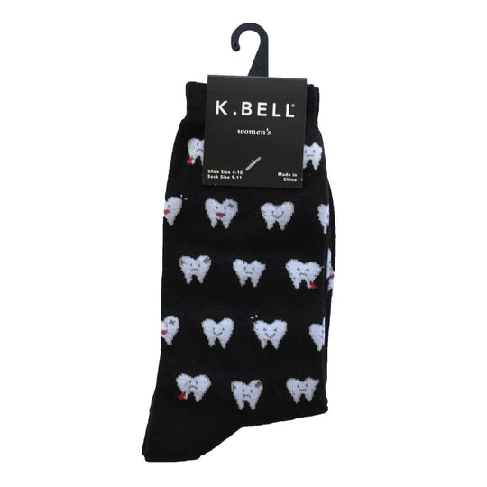 K. Bell Womens Cotton Blend Crew Socks