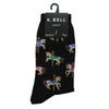 K. Bell Womens Cotton Blend Crew Socks