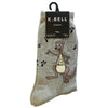 K. Bell Womens Cotton Blend Crew Socks