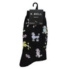 K. Bell Womens Cotton Blend Crew Socks