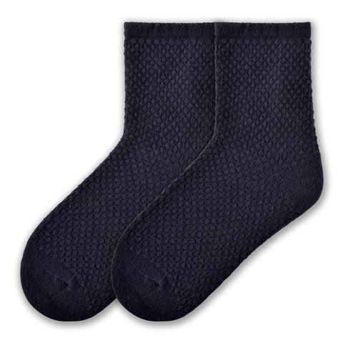 K. Bell Womens Popcorn Texture Crew Socks