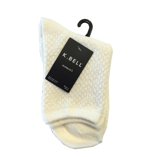 K. Bell Womens Popcorn Texture Crew Socks