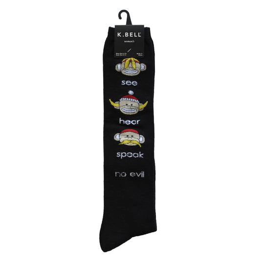 K. Bell Womens Cotton Blend Knee High Socks