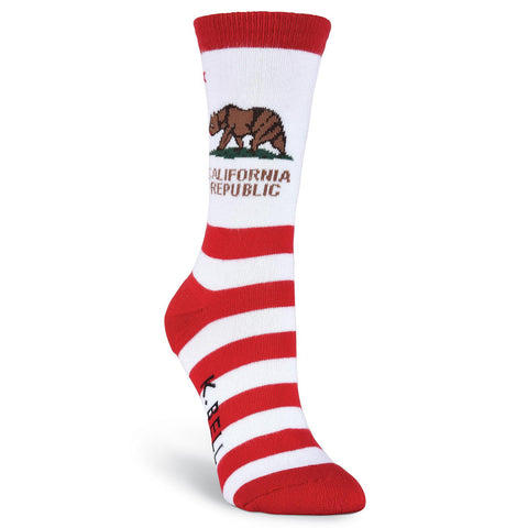 K. Bell Womens CA Republic Crew Socks - Made in America