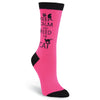 K. Bell Womens Keep Calm and Feed the Cat Crew Socks
