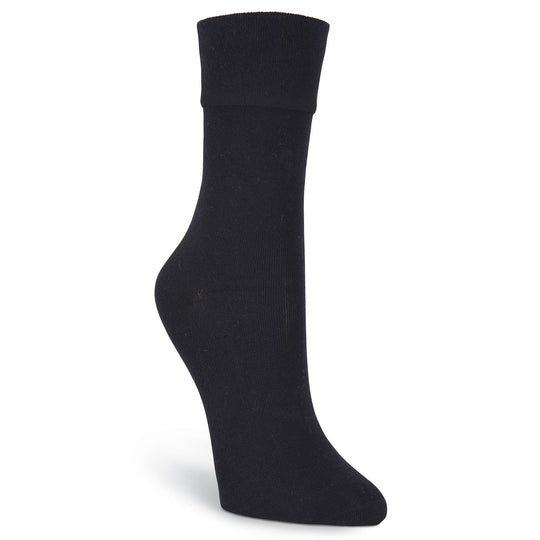 K. Bell Womens Relaxed Top Crew Socks - Extended Size