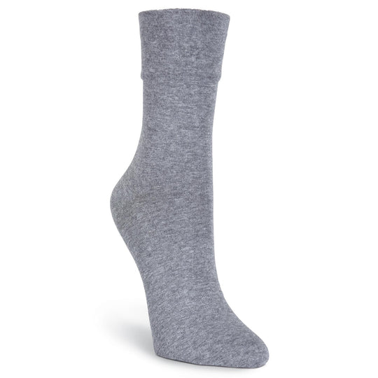 K. Bell Womens Relaxed Top Crew Socks - Extended Size