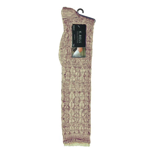 K. Bell Womens Random Feed Cable Knee High Socks