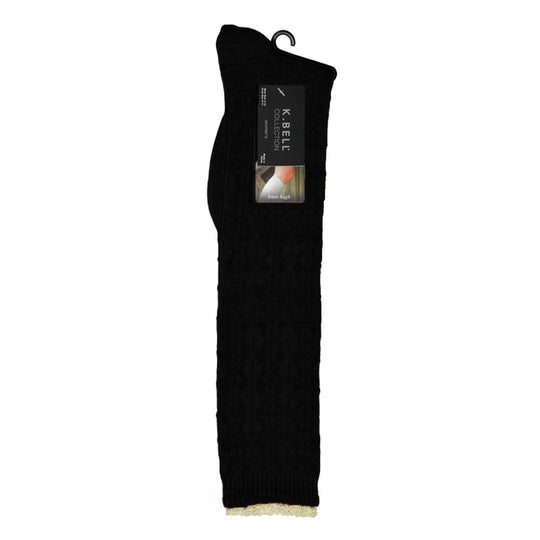K. Bell Womens Random Feed Cable Knee High Socks
