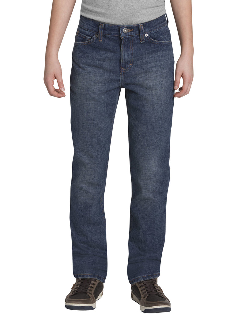 Dickies Boys Slim Fit Tapered Leg 5-Pocket Denim Jeans, Sizes 8-18