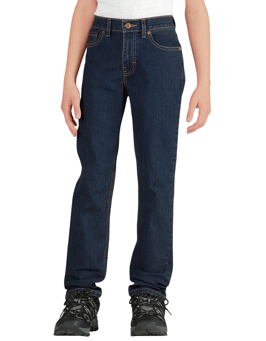 Dickies Boys Flex Slim Fit Skinny Leg 5-Pocket Denim Jeans, Sizes 8-20