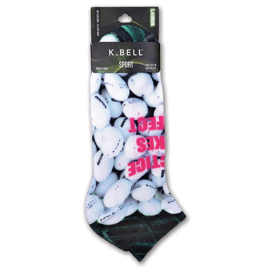 K. Bell Womens Low Cut Sports Socks