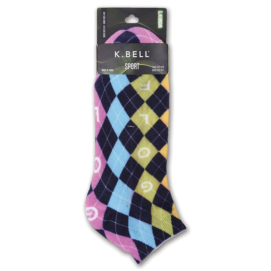 K. Bell Womens Low Cut Sports Socks