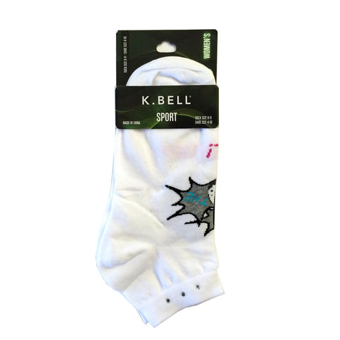 K. Bell Womens No Show Golf Socks
