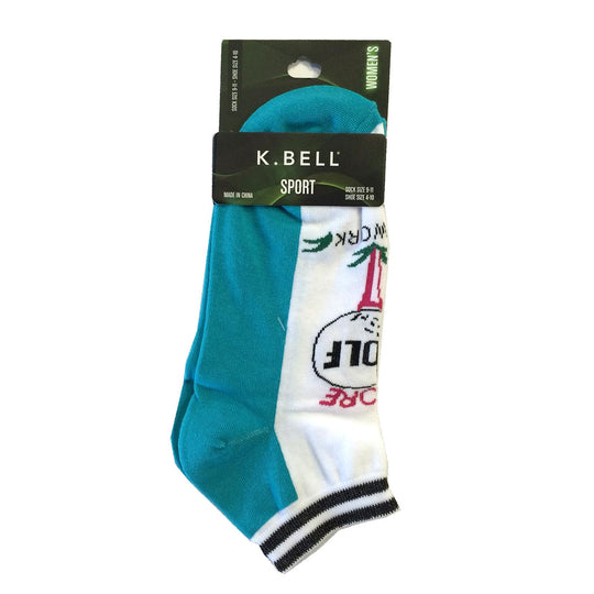 K. Bell Womens No Show Golf Socks