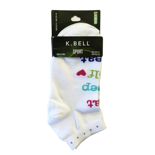 K. Bell Womens No Show Golf Socks