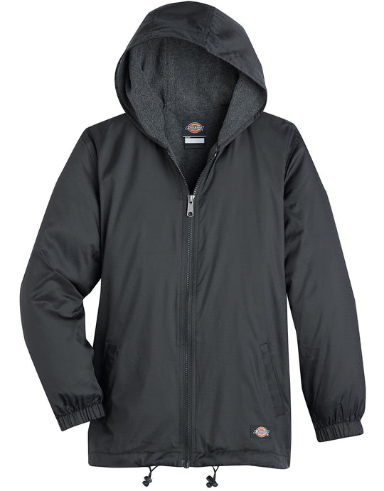 Dickies Kids Fleece Lined Hooded Nylon Jacket