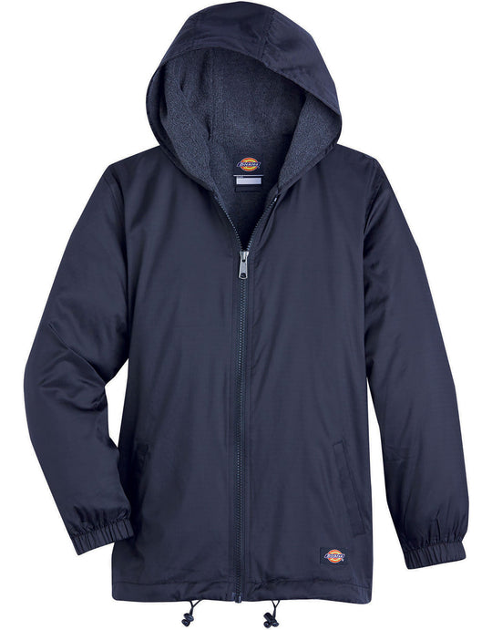 Dickies Kids Fleece Lined Hooded Nylon Jacket