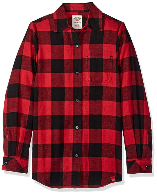 Dickies Girls Long Sleeve Flannel Shirt