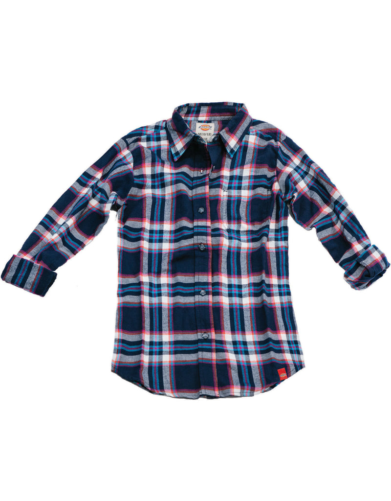 Dickies Girls Long Sleeve Flannel Shirt