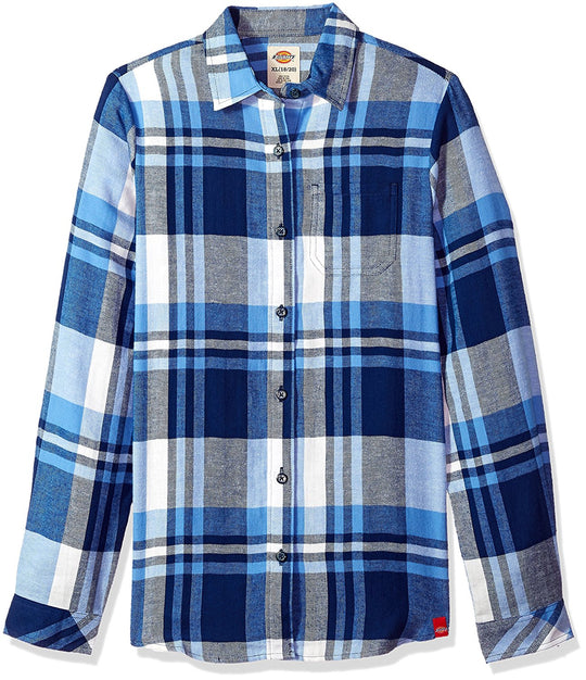 Dickies Girls Long Sleeve Flannel Shirt