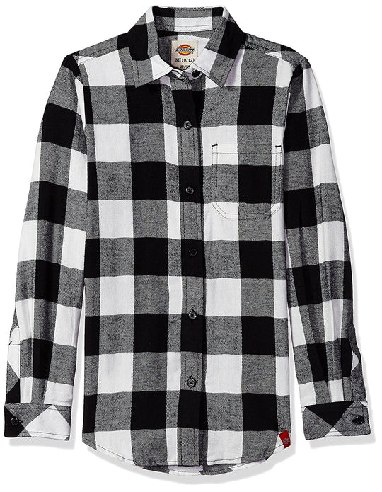 Dickies Girls Long Sleeve Flannel Shirt