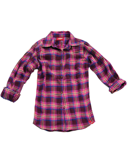 Dickies Girls Long Sleeve Flannel Shirt