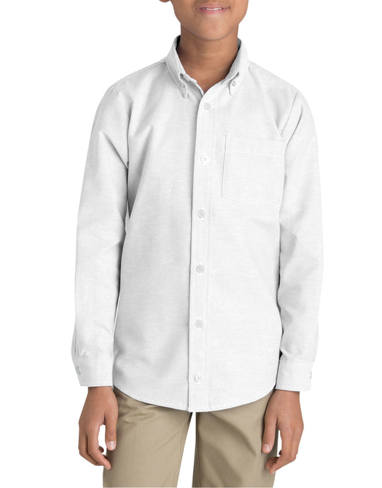 Dickies Boys Long Sleeve Oxford Shirt, Sizes 6-20