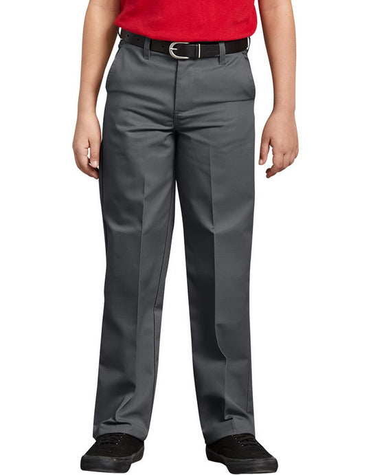 Dickies Boys Classic Fit Straight Leg Flat Front Pants, 8-20 Husky