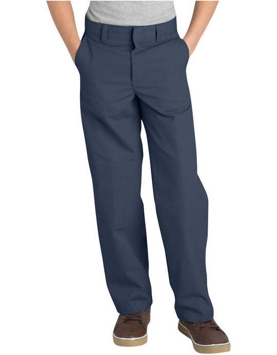 Dickies Boys Classic Fit Straight Leg Flat Front Pants, 8-20