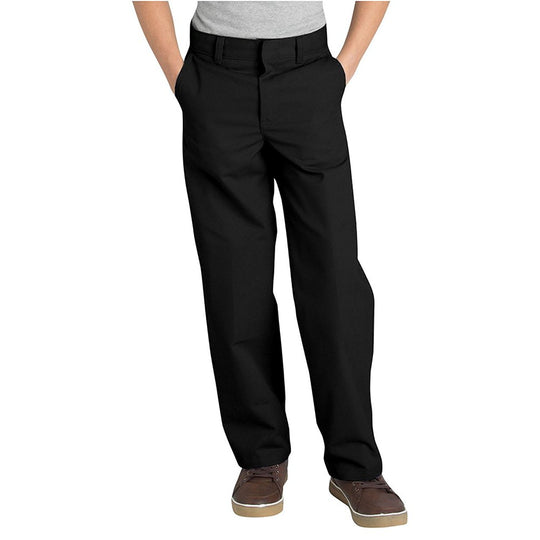 Dickies Boys Classic Fit Straight Leg Flat Front Pants, 4-7