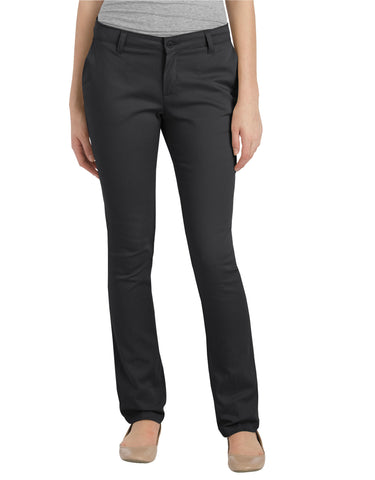 Dickies Girls FlexWaist Classic Fit Straight Leg Stretch Twill Pants, 7-20