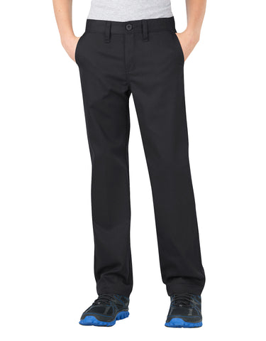 Dickies Boys FlexWaist Slim Fit Straight Leg Ultimate Khaki Pants, 8-20
