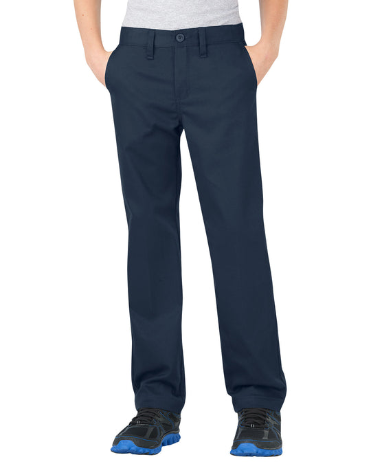 Dickies Boys FlexWaist Slim Fit Straight Leg Ultimate Khaki Pants, 8-20