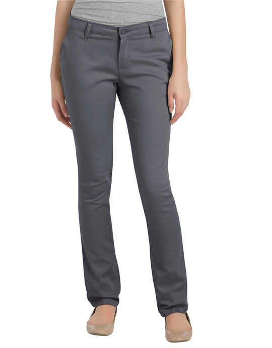 Dickies Girls Juniors Schoolwear Classic Fit Straight Leg Stretch Twill Pants