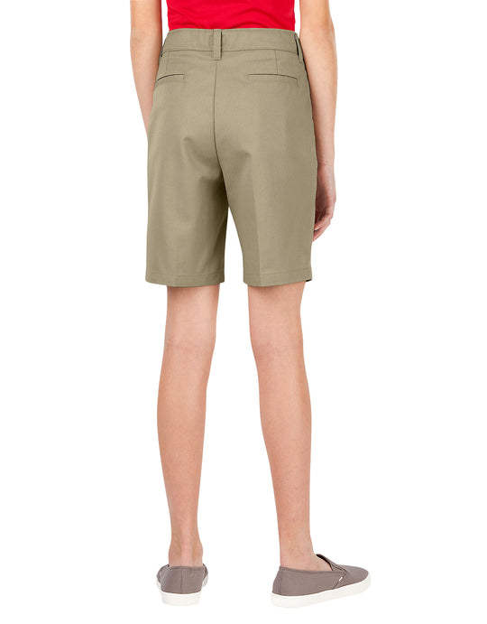 Dickies Girls FlexWaist Slim Fit Flat Front Shorts, Plus, 10.5 - 16.5