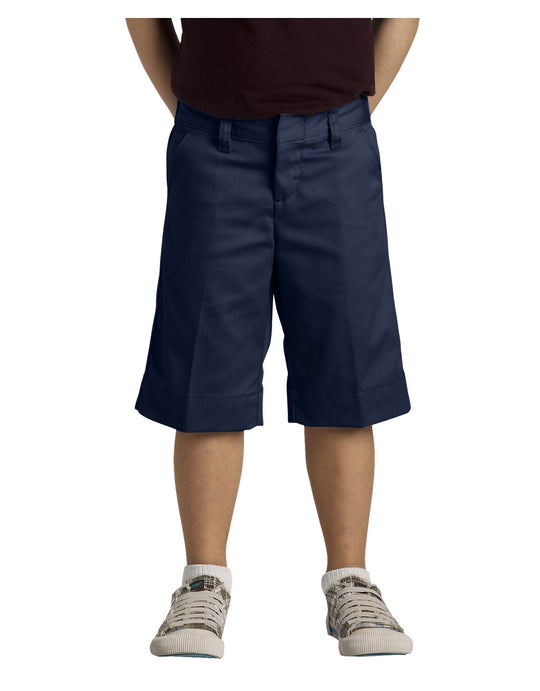 Dickies Girls Classic Fit Bermuda Stretch Twill Shorts, 4-6