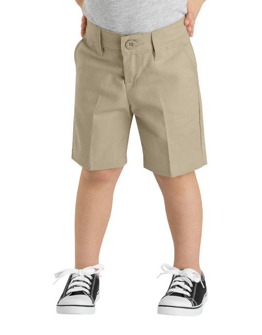 Dickies Girls FlexWaist Slim Fit Flat Front Shorts, 4-6x