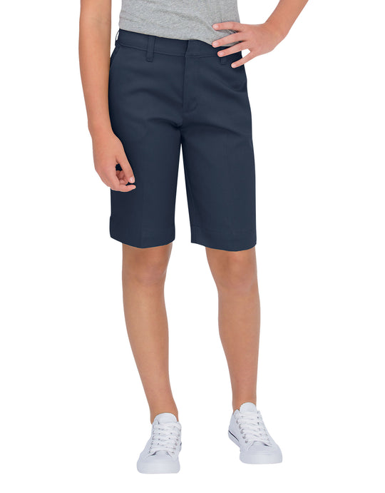 Dickies Girls Classic Fit Bermuda Stretch Twill Shorts, 7-20