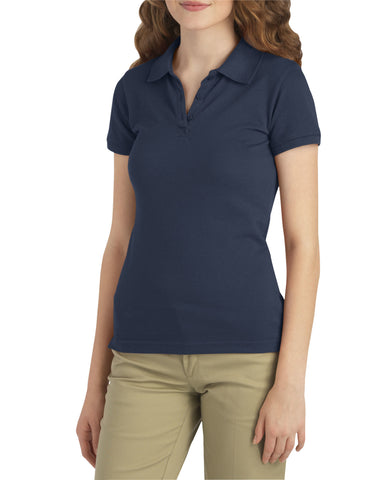 Dickies Girls Juniors Schoolwear Stretch Pique Polo