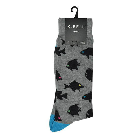 K. Bell Men`s Novelty Crew Socks